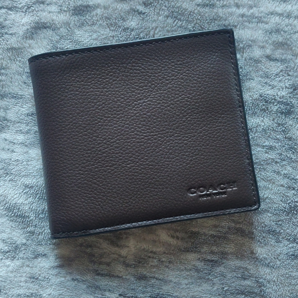 Coach Double Billfold Sport Wallet in Mahogany